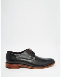 schwarze Leder Derby Schuhe von Ted Baker