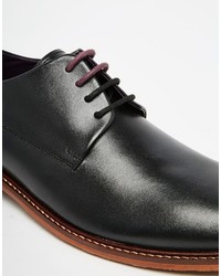 schwarze Leder Derby Schuhe von Ted Baker