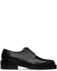 schwarze Leder Derby Schuhe von Jil Sander