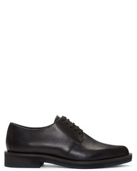 schwarze Leder Derby Schuhe von Jil Sander Navy