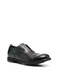 schwarze Leder Derby Schuhe von Officine Creative