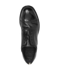 schwarze Leder Derby Schuhe von Officine Creative