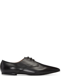 schwarze Leder Derby Schuhe von Junya Watanabe