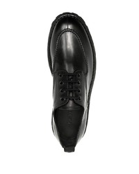 schwarze Leder Derby Schuhe von Kenzo