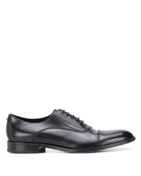 schwarze Leder Derby Schuhe von Karl Lagerfeld