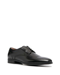 schwarze Leder Derby Schuhe von BOSS