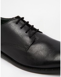 schwarze Leder Derby Schuhe von KG by Kurt Geiger