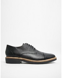 schwarze Leder Derby Schuhe von Kurt Geiger