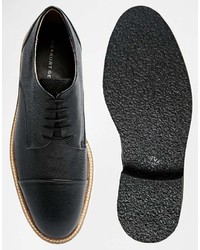 schwarze Leder Derby Schuhe von Kurt Geiger