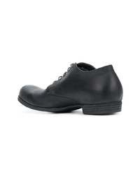 schwarze Leder Derby Schuhe von A Diciannoveventitre