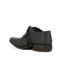 schwarze Leder Derby Schuhe von C Diem