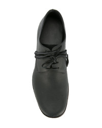 schwarze Leder Derby Schuhe von C Diem