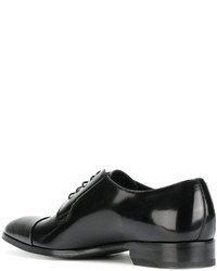 schwarze Leder Derby Schuhe von Paul Smith