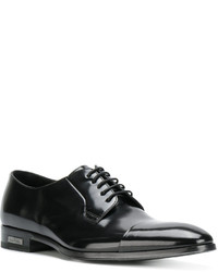 schwarze Leder Derby Schuhe von Paul Smith