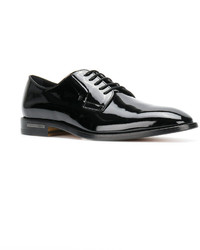 schwarze Leder Derby Schuhe von Tod's