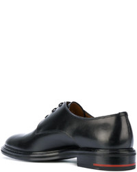 schwarze Leder Derby Schuhe von Givenchy