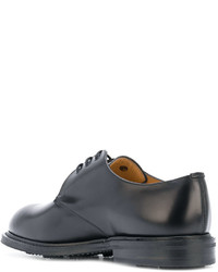 schwarze Leder Derby Schuhe von Church's