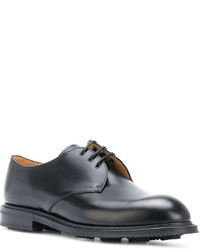 schwarze Leder Derby Schuhe von Church's