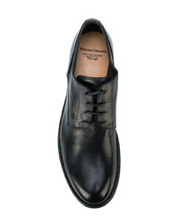 schwarze Leder Derby Schuhe von Officine Creative