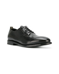 schwarze Leder Derby Schuhe von Officine Creative