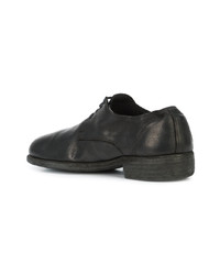 schwarze Leder Derby Schuhe von Guidi