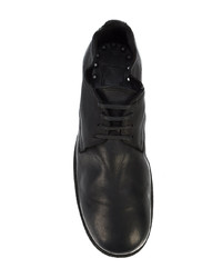 schwarze Leder Derby Schuhe von Guidi