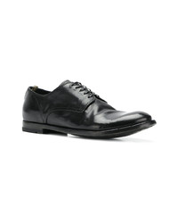 schwarze Leder Derby Schuhe von Officine Creative