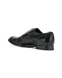 schwarze Leder Derby Schuhe von Officine Creative