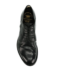 schwarze Leder Derby Schuhe von Officine Creative