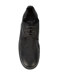 schwarze Leder Derby Schuhe von Guidi