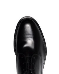 schwarze Leder Derby Schuhe von Givenchy