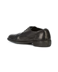 schwarze Leder Derby Schuhe von Guidi