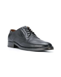 schwarze Leder Derby Schuhe von John Varvatos