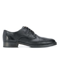 schwarze Leder Derby Schuhe von John Varvatos