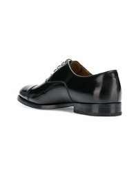 schwarze Leder Derby Schuhe von Doucal's