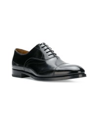 schwarze Leder Derby Schuhe von Doucal's