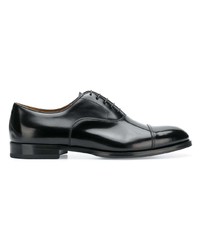 schwarze Leder Derby Schuhe von Doucal's