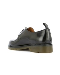 schwarze Leder Derby Schuhe von AMI Alexandre Mattiussi