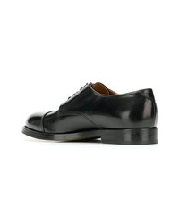 schwarze Leder Derby Schuhe von Doucal's