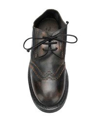 schwarze Leder Derby Schuhe von Marsèll