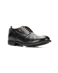 schwarze Leder Derby Schuhe von Officine Creative