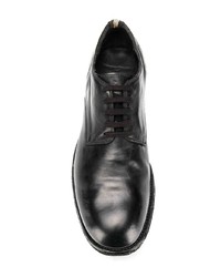 schwarze Leder Derby Schuhe von Officine Creative