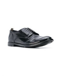 schwarze Leder Derby Schuhe von Officine Creative