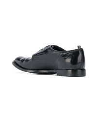 schwarze Leder Derby Schuhe von Officine Creative