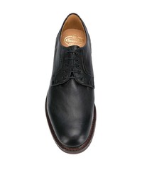 schwarze Leder Derby Schuhe von Church's