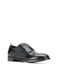 schwarze Leder Derby Schuhe von Officine Creative