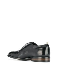 schwarze Leder Derby Schuhe von Officine Creative