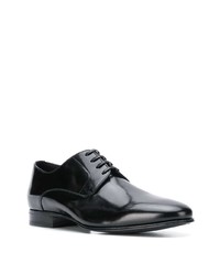 schwarze Leder Derby Schuhe von Dolce & Gabbana