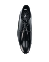 schwarze Leder Derby Schuhe von Dolce & Gabbana