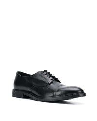 schwarze Leder Derby Schuhe von Paul Smith